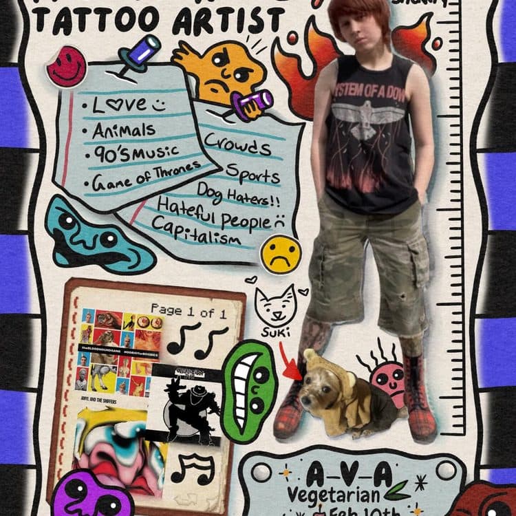 Recent tattoo work by Ava Brady