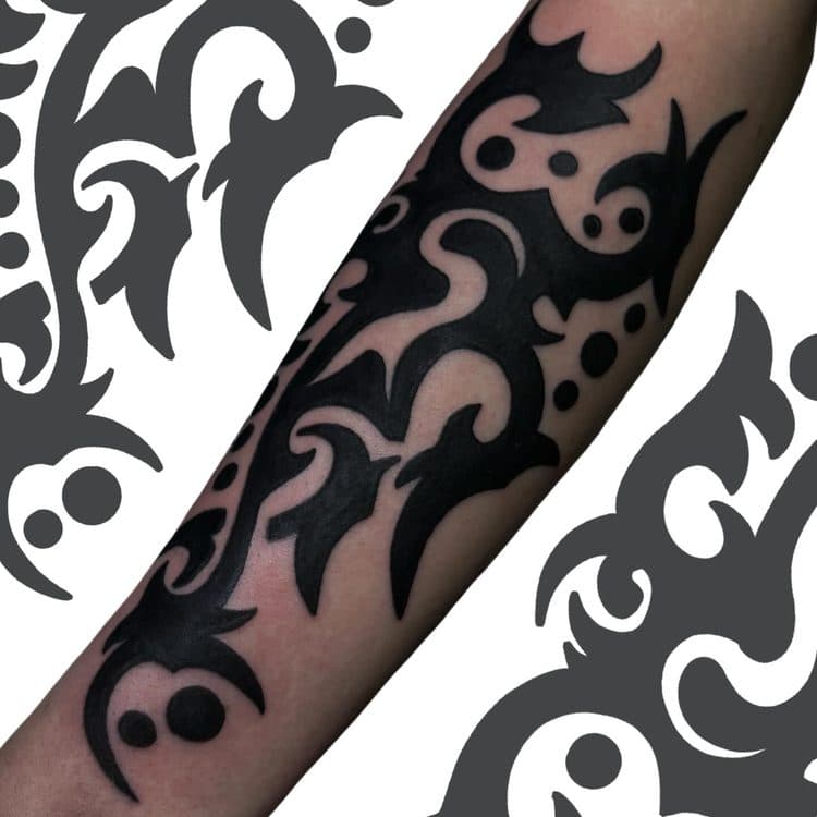 Recent tattoo work by Ava Brady