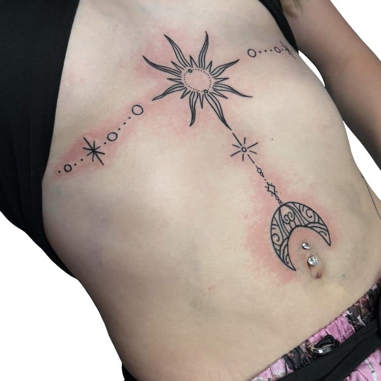 Recent tattoo work by Ava Brady
