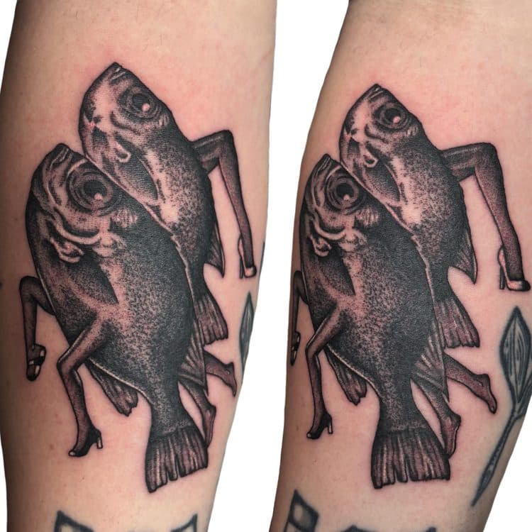 Recent tattoo work by Ava Brady