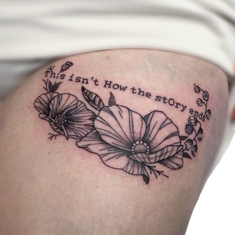 Recent tattoo work by Ava Brady