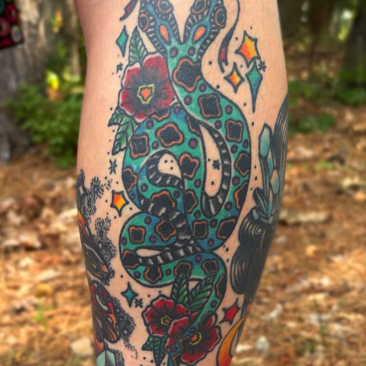 Recent tattoo work by Ava Brady