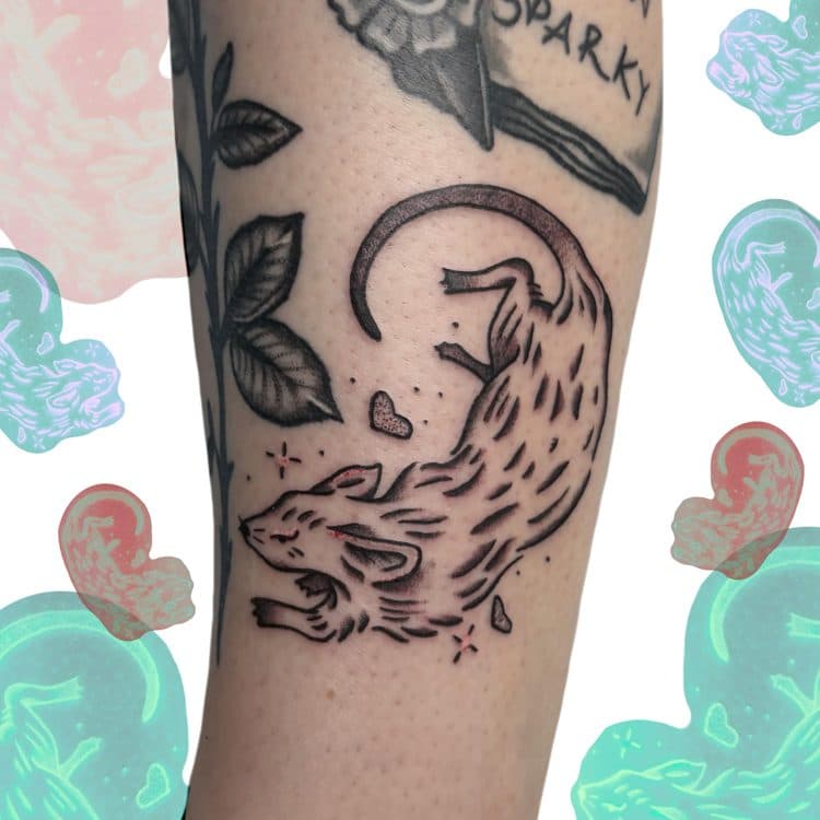 Recent tattoo work by Ava Brady