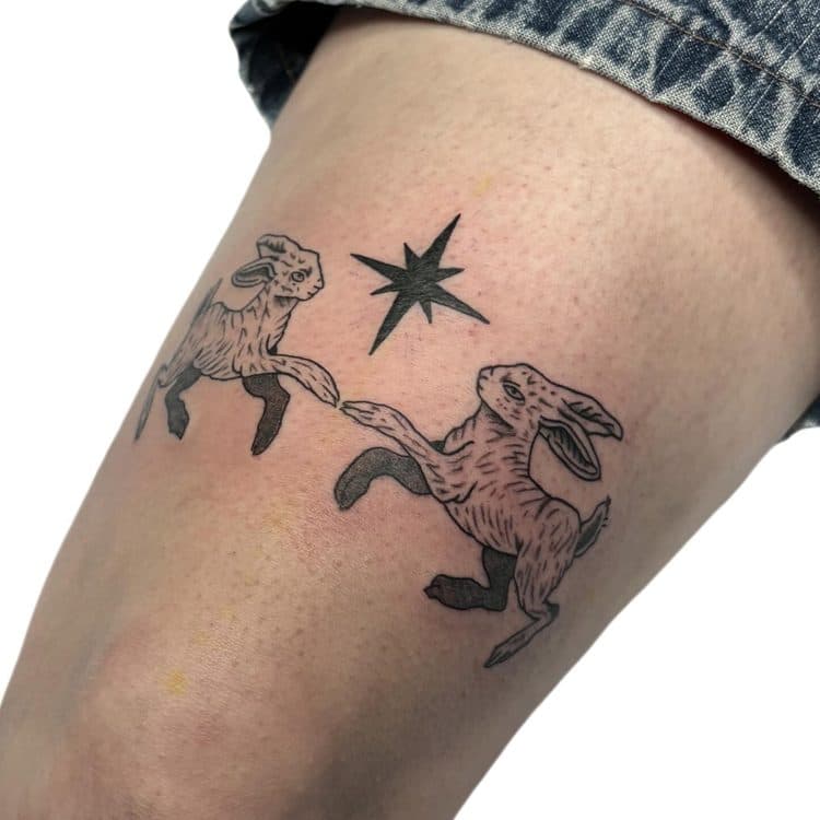 Recent tattoo work by Ava Brady