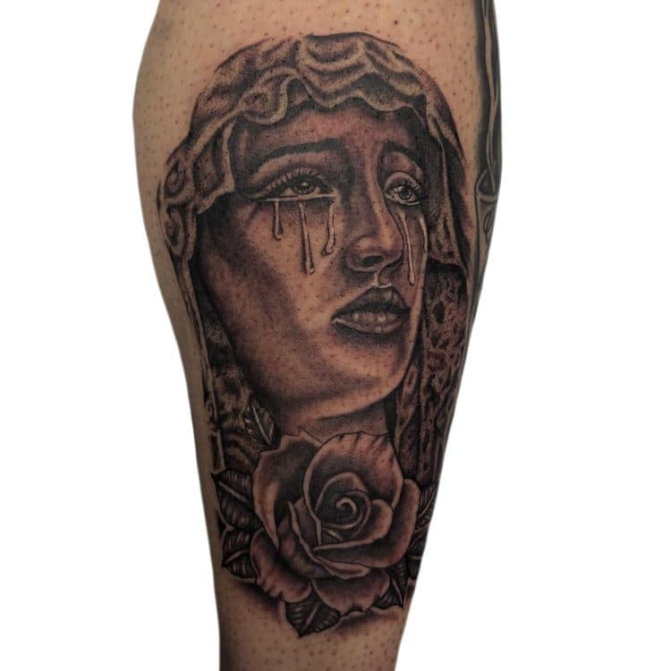 Recent tattoo work by Ava Brady