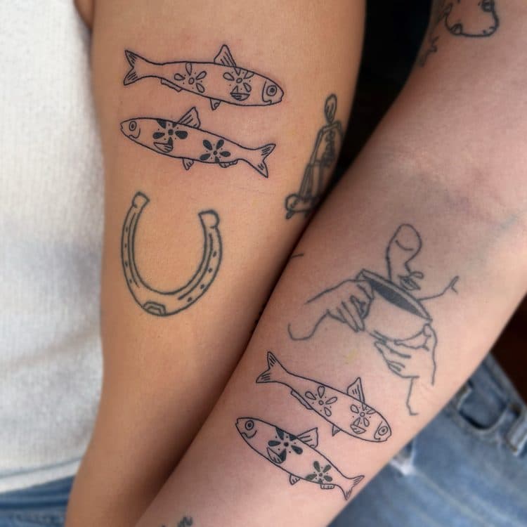 Recent tattoo work by Ava Brady