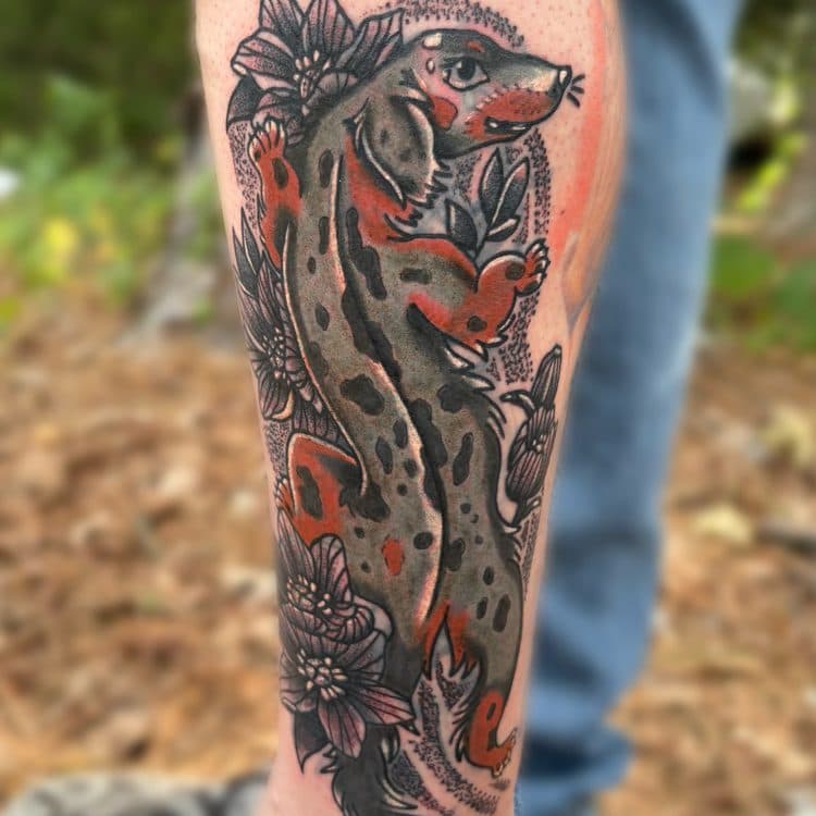 Recent tattoo work by Ava Brady
