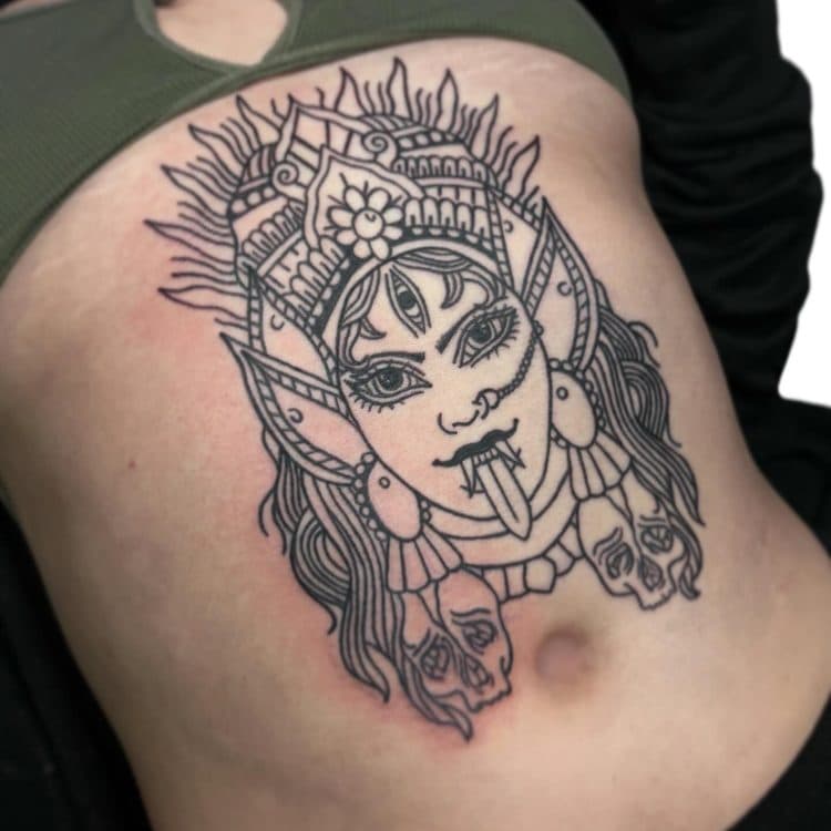 Recent tattoo work by Ava Brady