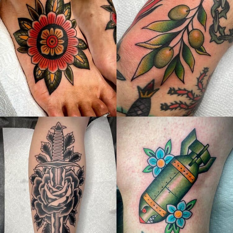 Recent tattoo work by Mike Horman