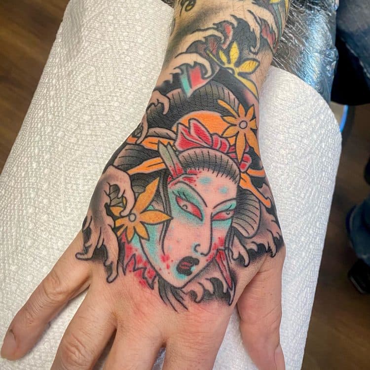 Recent tattoo work by Mike Horman
